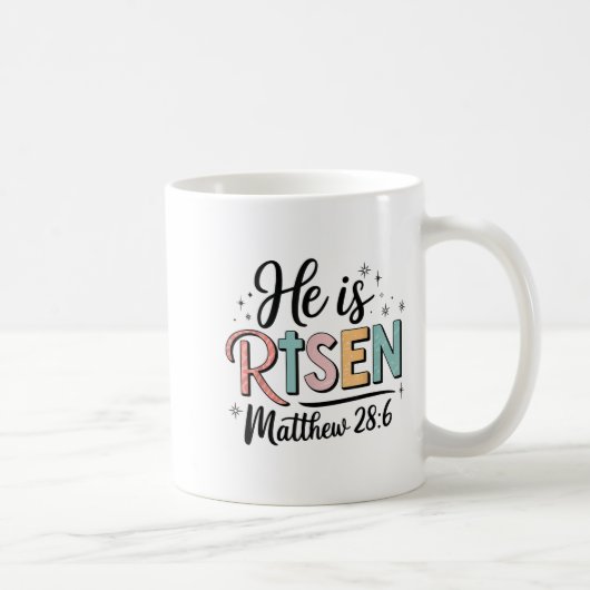 He Is Risen Christian Teen Girl God Is Good Daught コーヒーマグカップ (右)