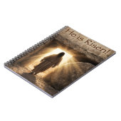 He is Risen -Christian themed spiral ノートブック (左側)