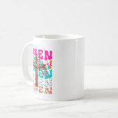 He Is Risen Cross Jesus Easter Christian Religious コーヒーマグカップ (正面左)