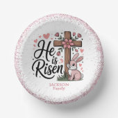 He Is Risen Cute Easter ペーパーボウル (正面)