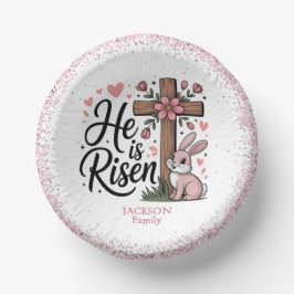 He Is Risen Cute Easter ペーパーボウル