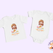 He Is Risen, Cute Jesus, Religious Easter Baby ベビーボディスーツ