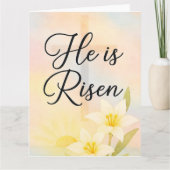 He Is Risen Easter カード (正面)