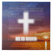 He is Risen - Easter  タイル (正面)