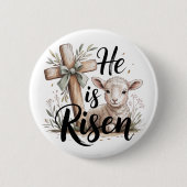 He Is Risen Easter  缶バッジ (正面)