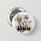 He Is Risen Easter  缶バッジ (正面&裏面)
