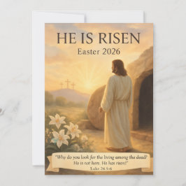 He Is Risen Easter 2026 Jesus Christian Card シーズンカード