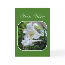 He is Risen, Easter Blessings, White Lily