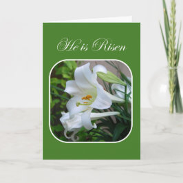 He is Risen, Easter Blessings, White Lily シーズンカード