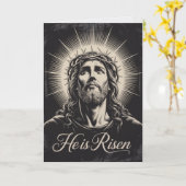 He Is Risen Easter Bulk Cards Church Greeting カード (黄色い花)