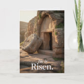 He Is Risen Easter Bulk Church Greeting Cards カード (正面)