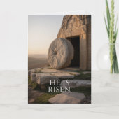 He Is Risen Easter Bulk Church Greeting Cards カード (正面)