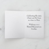 He Is Risen Easter Bulk Church Greeting Cards カード (内部)