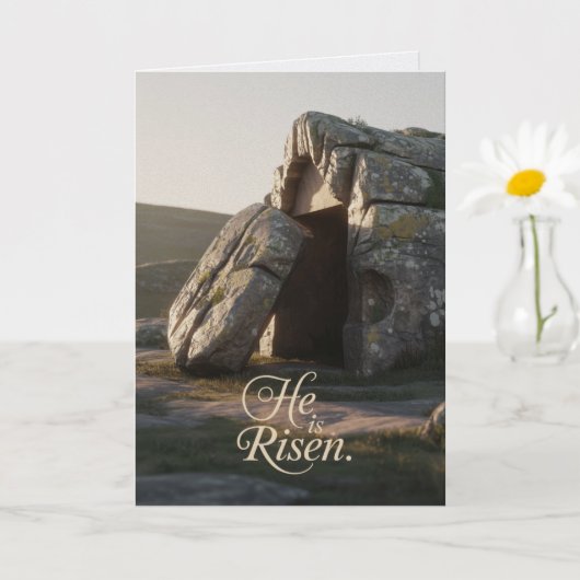 He Is Risen Easter Bulk Church Greeting Cards カード (小さな植物)
