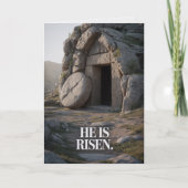 He Is Risen Easter Bulk Church Greeting Cards カード (正面)