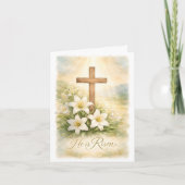 He is Risen Easter Card カード (正面)