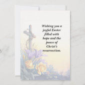 He Is Risen Easter Card 招待状 (裏面)