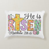 He Is Risen Easter Christian  アクセントクッション (裏面)