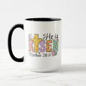 He Is Risen Easter Christian Coffee Mug マグカップ (左)