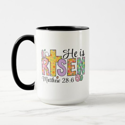 He Is Risen Easter Christian Coffee Mug マグカップ (左)