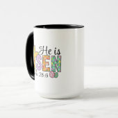He Is Risen Easter Christian Coffee Mug マグカップ (正面左)