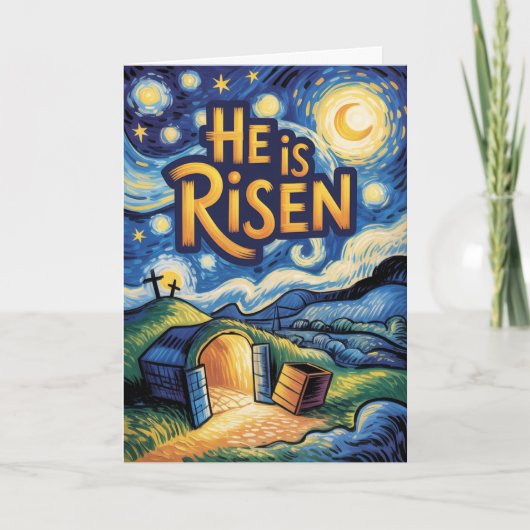 He is Risen Easter Christian Religious Bulk Church カード (正面)