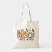He Is Risen Easter Christian Tote Bag トートバッグ (裏面)