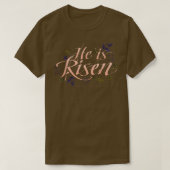 He Is Risen  Easter Jesus  Tシャツ (デザイン正面)
