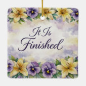 He Is Risen Easter Ornament セラミックオーナメント (裏面)