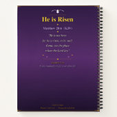 He Is Risen — Easter Resurrection — Luke 24:6  ノートブック (裏面)