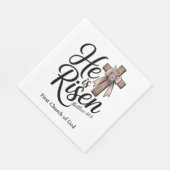 He is Risen! Easter Sunday スタンダードランチョンナプキン (角)