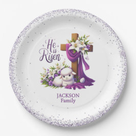 He is Risen! Easter Sunday ペーパープレート