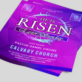 He Is Risen Easter Sunday Church Flyer チラシ