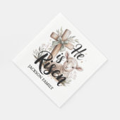 He is Risen! Easter Sunday Paper スタンダードランチョンナプキン (角)