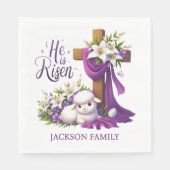 He is Risen! Easter Sunday Paper スタンダードランチョンナプキン (正面)