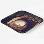 He is Risen! Easter Sunday Paper Plate ペーパープレート (傾斜あり)