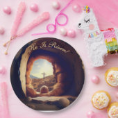 He is Risen! Easter Sunday Paper Plate ペーパープレート (パーティー)