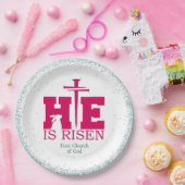 He is Risen! Easter Sunday Paper Plate ペーパープレート (パーティー)