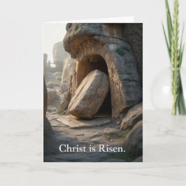 He Is Risen Empty Tomb Christian Easter カード