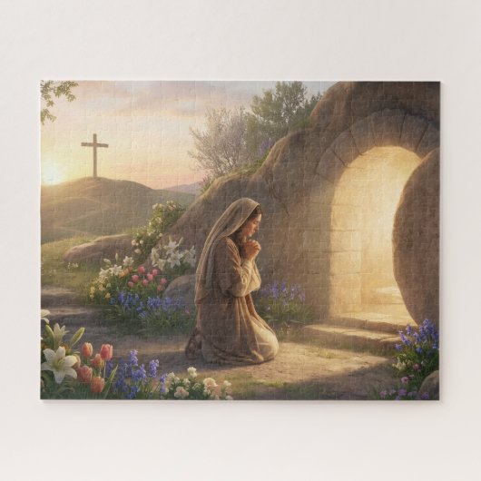 He Is Risen: Empty Tomb Easter Jesus Jigsaw Puzzle ジグソーパズル (横)