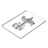 He Is Risen Floral Cross Notebook ノートブック (左側)