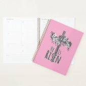 He Is Risen Floral Cross Planner プランナー手帳 (ディスプレー)