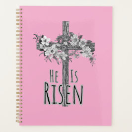 He Is Risen Floral Cross Planner プランナー手帳
