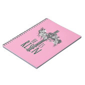 He Is Risen Floral Cross Spiral Notebook ノートブック (左側)