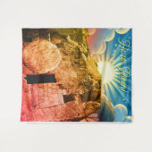 He is Risen - Garden Tomb Jerusalem タペストリー (正面(横))