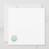 He is RISEN! - Green + Teal Lily 招待状 (裏面)