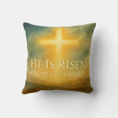 He Is Risen Hope Lives Here Easter 2026 クッション (裏面)