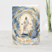 He Is Risen in Glory Easter Card カード (正面)