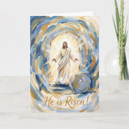 He Is Risen in Glory Easter Card カード