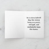 He Is Risen Indeed Easter Card カード (内部)